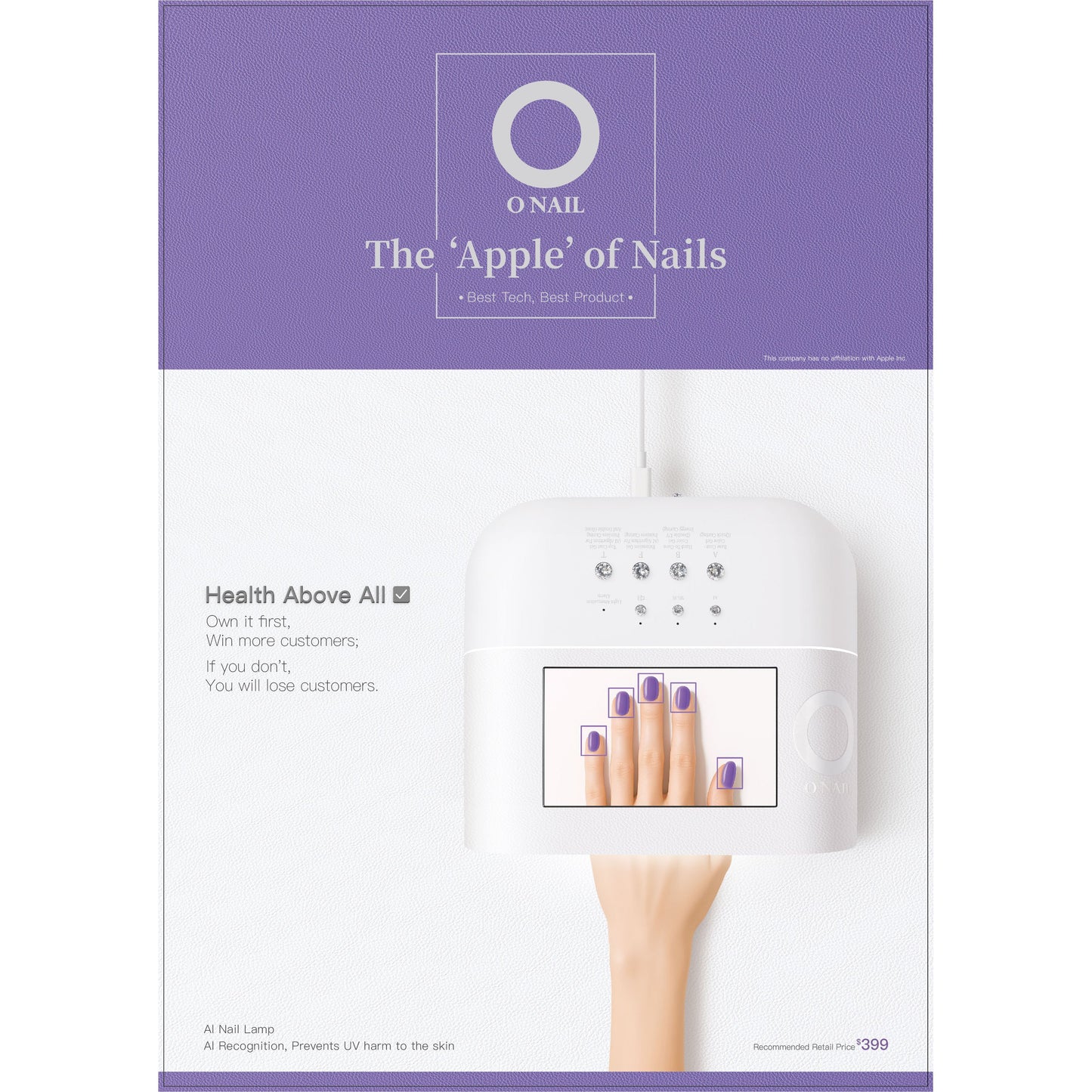 ONAIL AI Nail Lamp