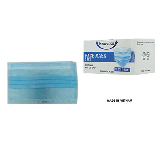 Blue Face Mask 3PLY 50PC