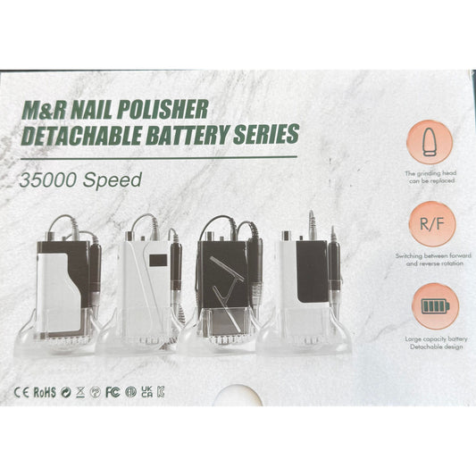 M&R 8008 Nail Polisher Detachable Battery Series