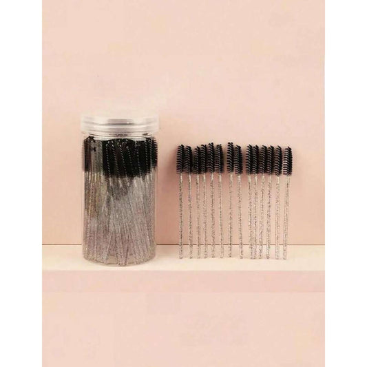 Eyelash Brush 50PC- Black With Container