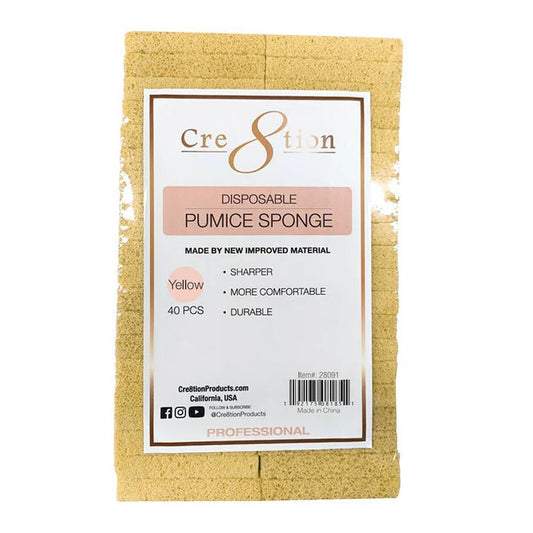 Cre8tion - Disposable New Sharper Pumice Sponge 40PC