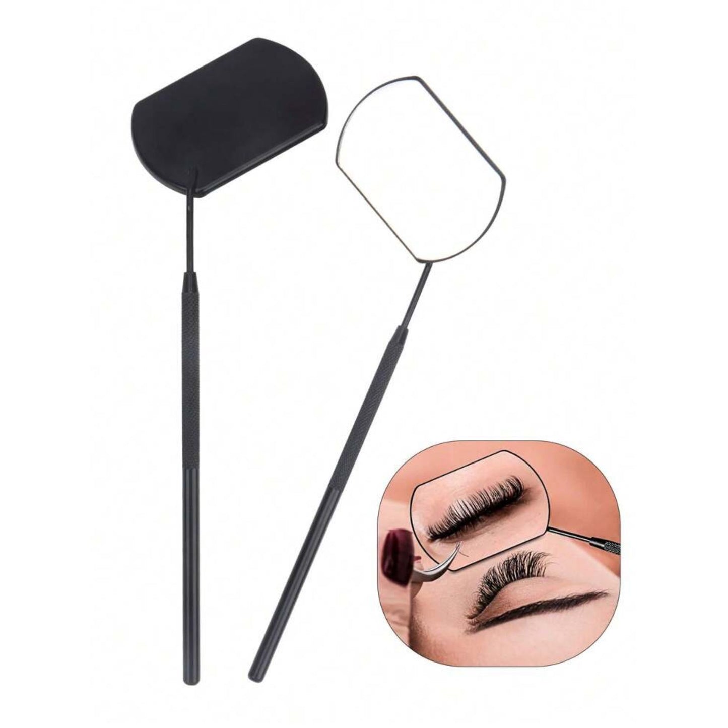 Eyelash Extension Mirror Black - 1PC