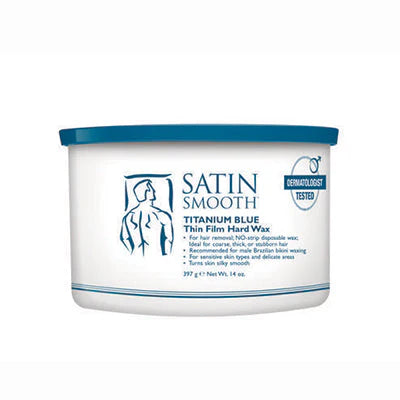 Satin Smooth Titanium Blue Thin Film Wax