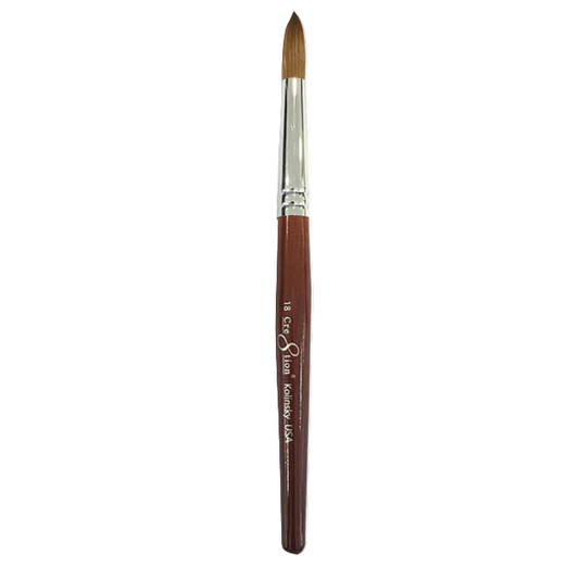 Cre8tion - Kolinsky Acrylic Brown Handle #12