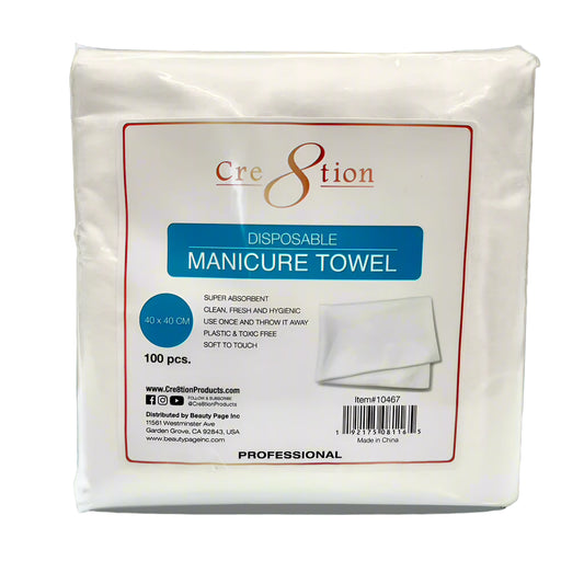 Cre8tion - Disposable Manicure Plain Towel