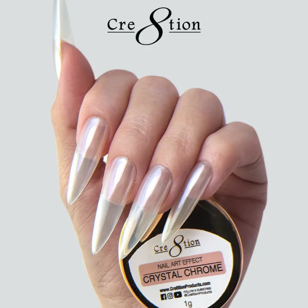 Cre8tion - Crystal Chrome Nail Art Effect