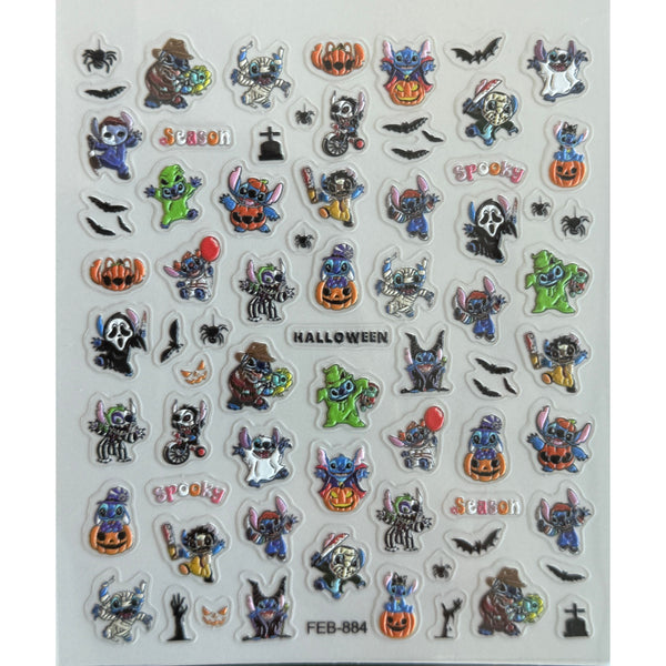 Halloween Nail Sticker- Stitch