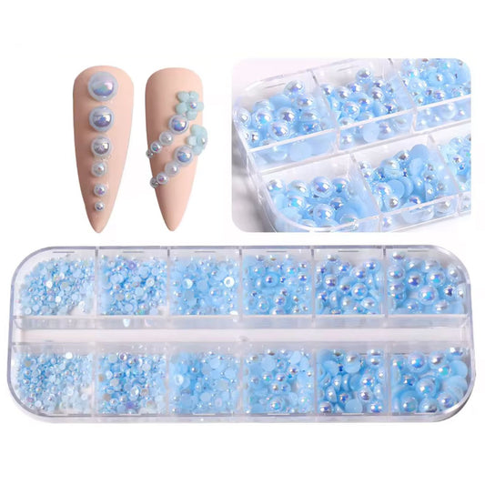 Pearl Rhinestones - Gold
