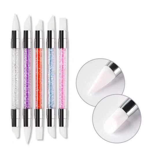 5pcs Silicone End Molding Pen- Multicolor