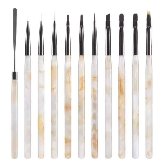 Nail Art Brush Set - 11PCS
