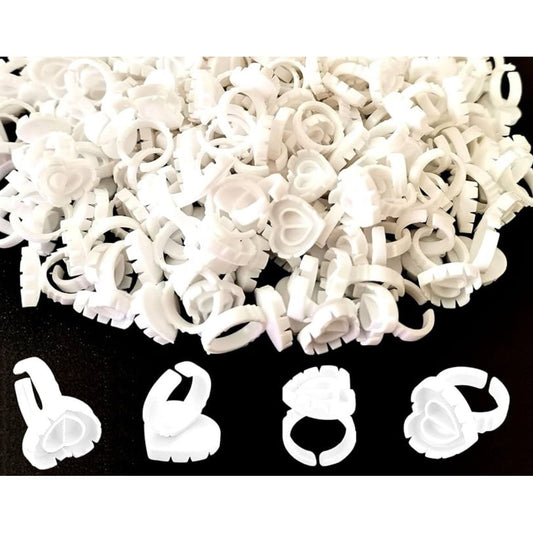 Eyelash Glue Ring- White 20PCS