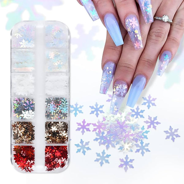 Nail Art - Snow Flakes