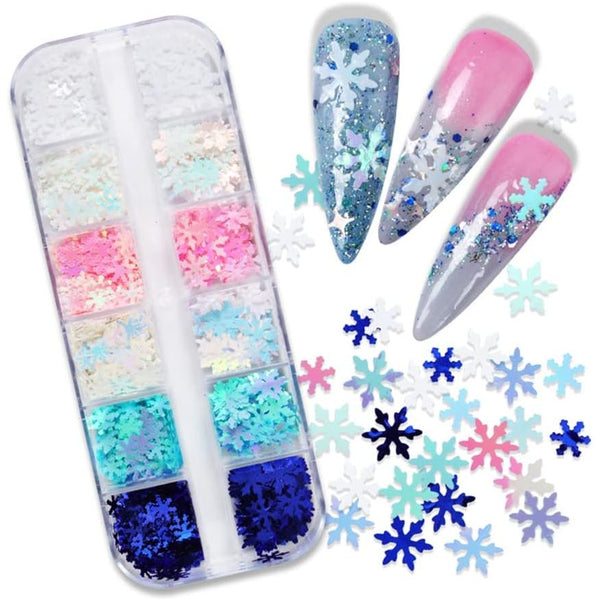 Nail Art - Snow Flakes
